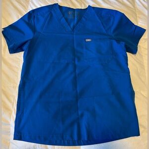 FIGS Royal Blue Scrub Top, Great Condition